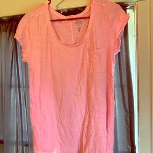 Casual pink pocket tee